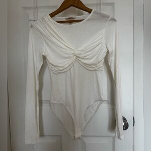 H&M Cream Long Sleeve Bodysuit
